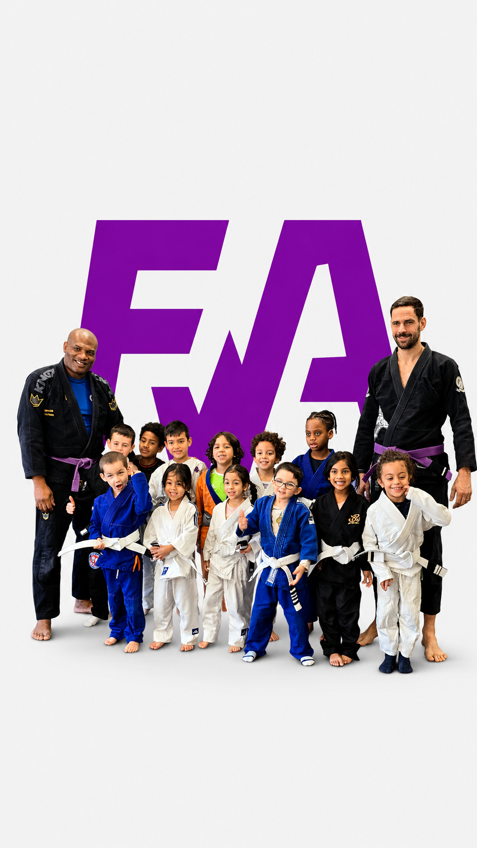 Enfant en cours de Baby JJB au Club FWA, apprentissage ludique du jiu-jitsu brésilien